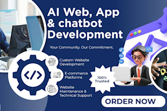 develop ai powered website with chatbot integration using modern tech