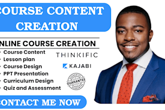 create online course content course creation course curriculum PPT voice over