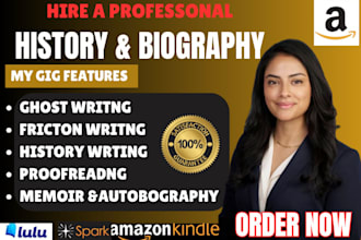 ghostwrite history ebook, biography, memoir, politics, military, culture