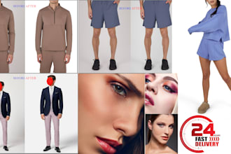 do professional lifestyle and fashion model retouching