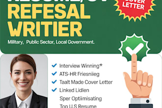 write 2 page federal resume writing a USA job ats resume government resume