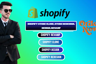 copy, clone, revamp, redesign shopify website, shopify store