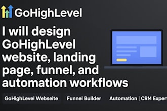 design gohighlevel website landing page funnel automation workflows