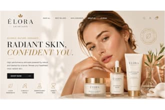 design luxury skincare shopify store, lipstick store skincare, cosmetics website