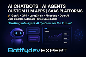 do ai chatbots, ai agents, websites, mobile apps custom llm saas solutions