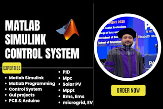 do matlab, simulink, gui, pid controller and control system
