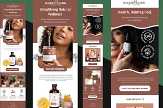 design editable flodesk mailchimp klaviyo email newsletter template and workflow