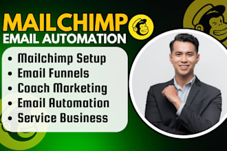 setup mailchimp coach email automations funnel email campaign business marketing