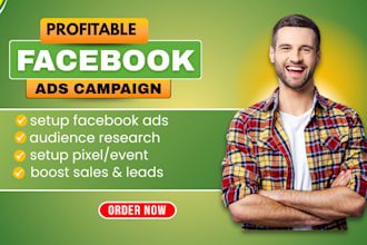 setup and manage facebook ads, fb or meta ad marketing