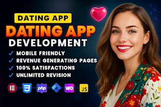develop custom dating or matchmaking app like tinder,bumble hinge using flutter