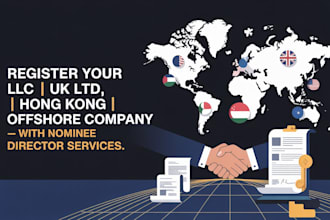 register your llc, UK ltd, or offshore company with nominee director