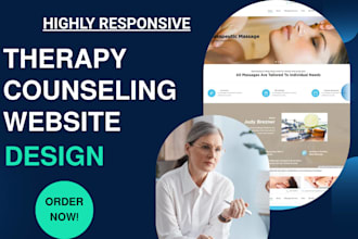 design therapy website medical website healthcare mental counseling website