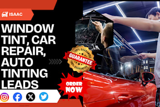 generate window tint leads car repair leads glass repair auto tint landing page