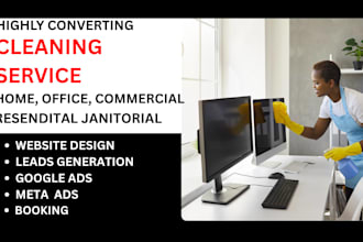 generate cleaningservice house office commercial residential janitorial lead web