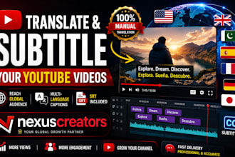 translate and subtitle your youtube videos for global reach