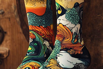 design custom and unique socks design