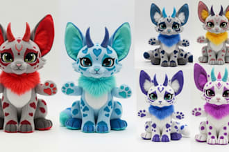 create soft handmade custom plush toy stuffed animals crochet kawaii plushies