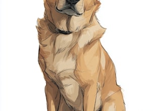 make a disney pets portrait illustration in disney style