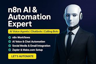 n8n ai voice agent ai chatbot ai calling bot n8n social media email automation