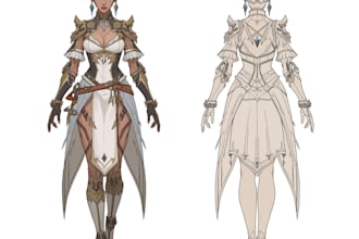 design a female game character for your video game