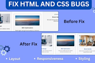 edit or fix HTML and CSS issues