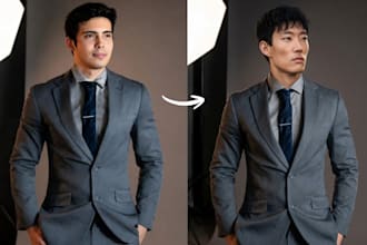do realistic face swap, head replace, face change, body swap