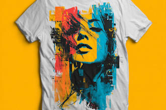do trendy typography t shirt design for you