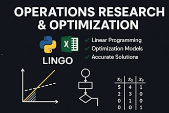 solve mathematical optimization and operations research problems in python