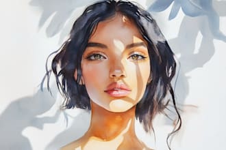 paint watercolor illustration and watercolor art
