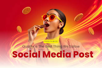 design attractive social media post design