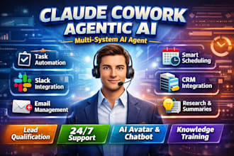 build claude ai coworker agent, ai autonomous employee assistant avatar chatbot