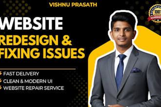 fix site issues and do modern redesign
