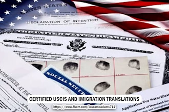 deliver certified, sworn, and uscis approved legal document translations quickly