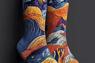 design unique socks design and custom socks