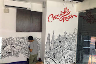 create and design mural wall art painting