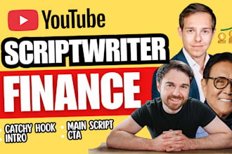 do script writing for finance channel youtube videos