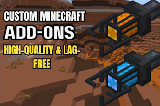 make professional minecraft bedrock addons for you