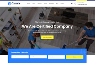 develop construction, roofing, cleaning, plumbing, business website