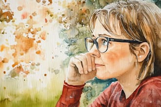 draw digital watercolor drawing professionally