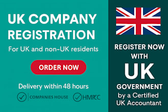 get your UK company registered for residents and non residents