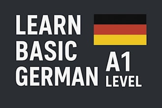 help you learn and speak basic german  a1 level