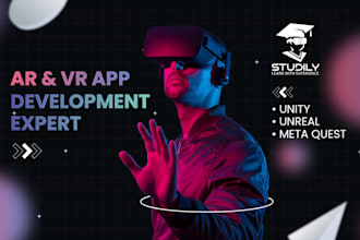 develop ar VR apps ,simulations in unity for meta quest