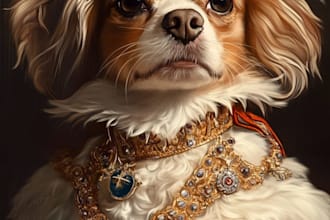 draw illustration pet portrait vector art