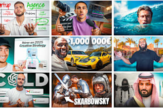 design custom youtube thumbnail in 24h