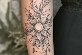 create minimalist tattoo design