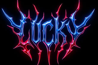 design a brutal metal logo for your band or merch