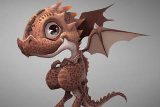 illustrate a dragon, beast for you