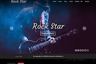 build a stunning music ai website for musicians, producers, and bands