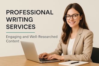 write SEO friendly and well researched articles and blogs