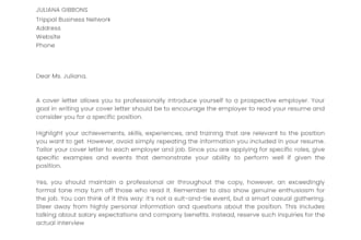 craft a job winning resume and cover letter